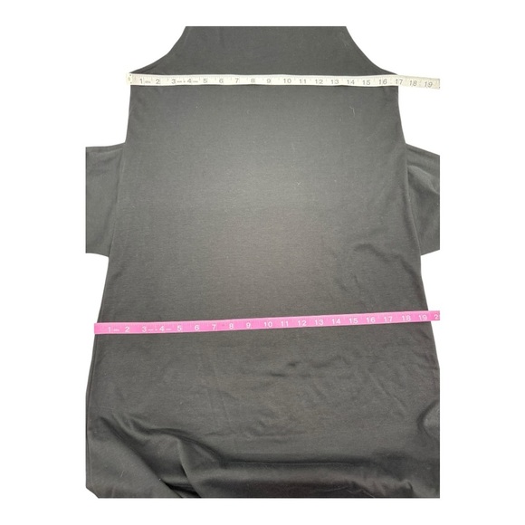 VINCE Knot Pima Cotton Black Sheath Dress Tie Waist NWOT - Picture 5 of 7